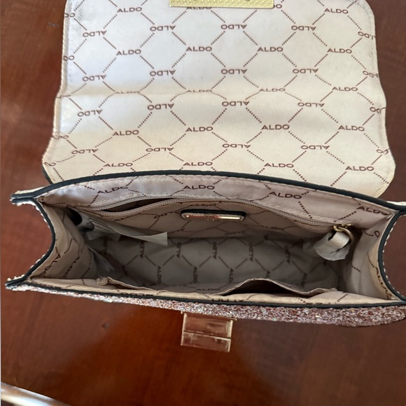 Aldo Chiadda Champagne Glitter Mini Bag - Picture 8 of 11